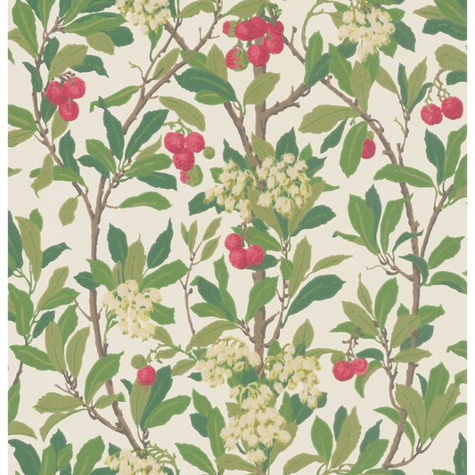 Cole & Son - Strawberry Tree - Scarlet & Ivory - 100/10049.CS.0