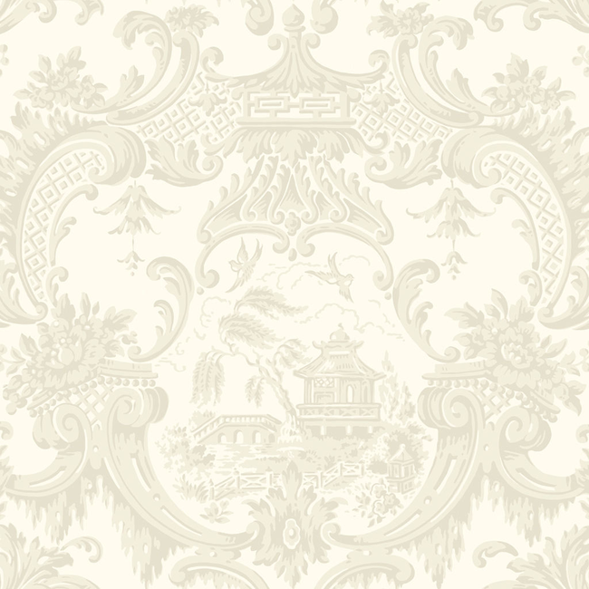 cole & son - chippendale china - ivory - 100/3010.cs.0