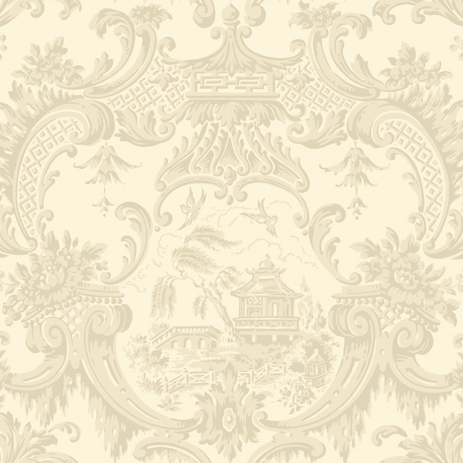 cole & son - chippendale china - stone - 100/3011.cs.0