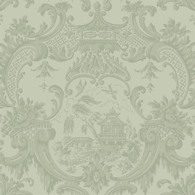 cole & son - chippendale china - olive - 100/3013.cs.0