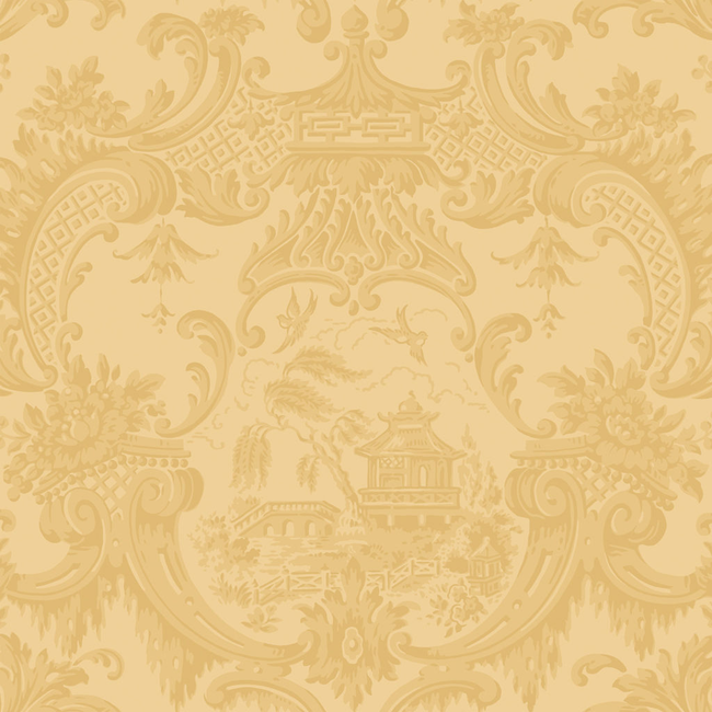 cole & son - chippendale china - yellow - 100/3014.cs.0