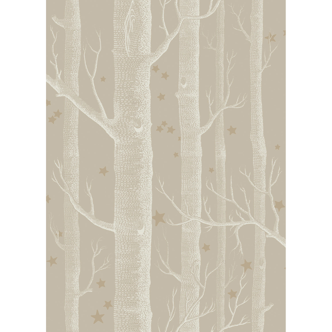 cole & son - woods & stars - linen - 103/11047.cs.0