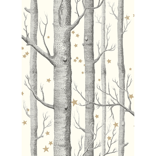 Cole & Son - Woods & Stars - Black/White - 103/11050.CS.0