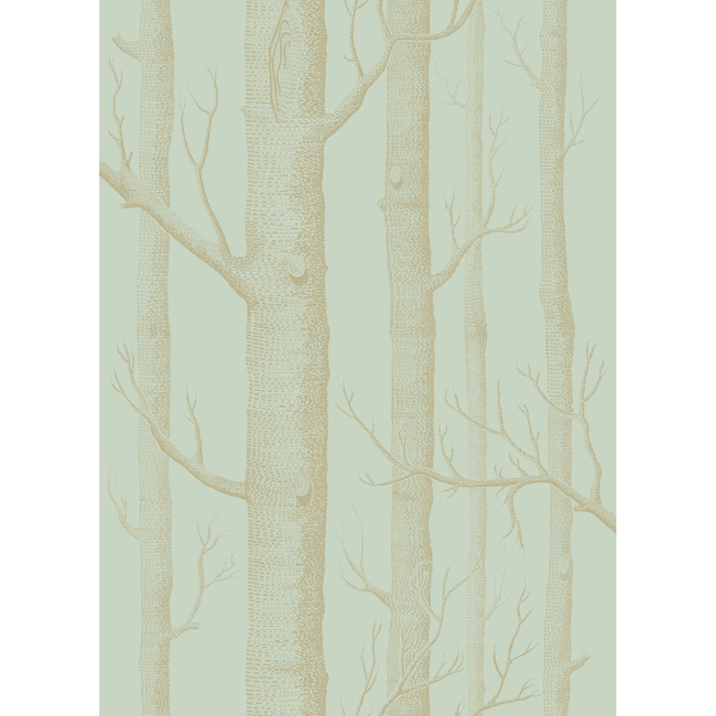 cole & son - woods - green/gold - 103/5023.cs.0