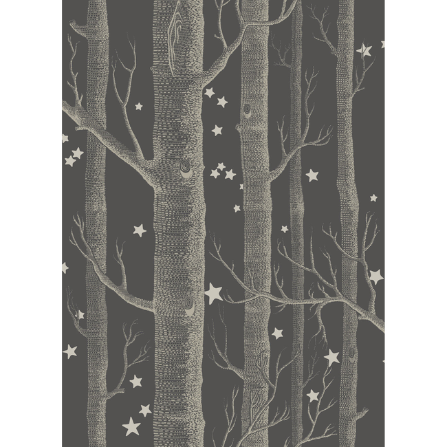 cole & son - woods & stars - charcoal - 103/11053.cs.0