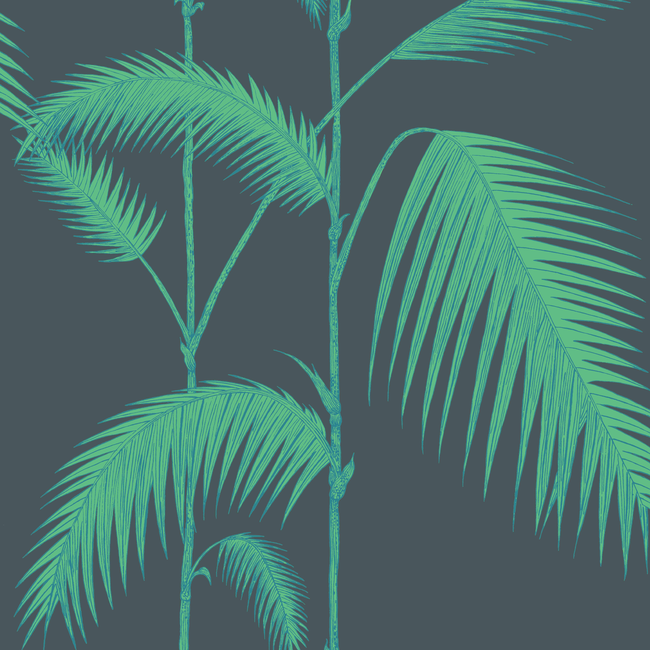 cole & son - palm leaves - viridian - 112/2007.cs.0