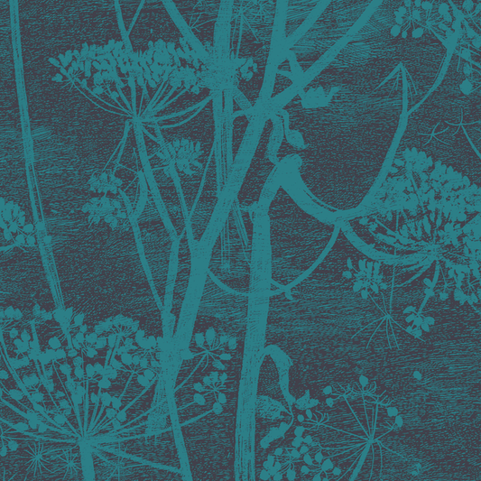 Cole & Son - Cow Parsley - Teal - 112/8030.CS.0