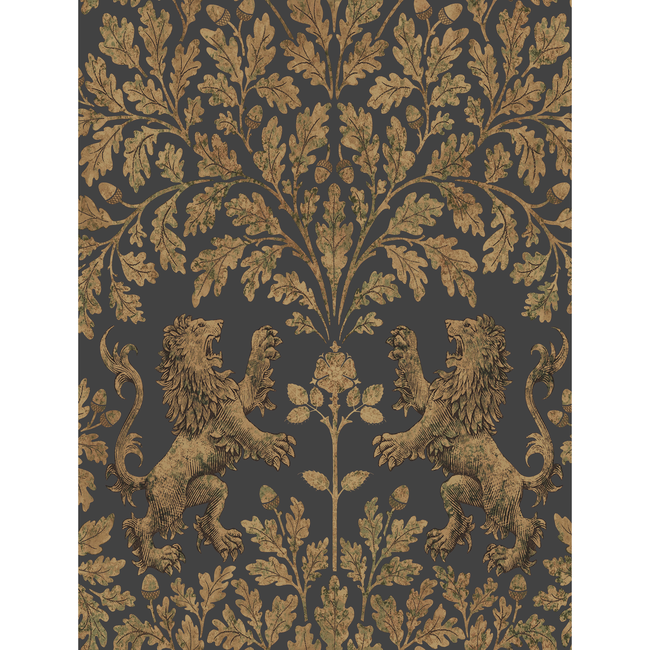 cole & son - boscobel oak - ant gold/blk - 116/10036.cs.0