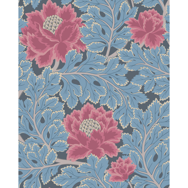 cole & son - aurora - cerise/cerulean bl - 116/1004.cs.0