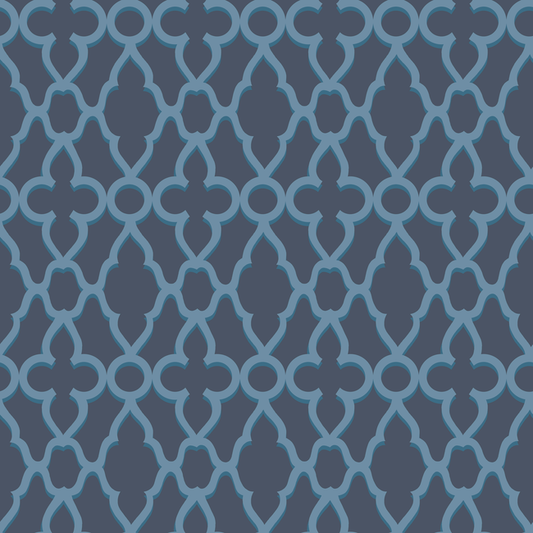 Cole & Son - Treillage - Cerulean/Midnig - 116/6024.CS.0