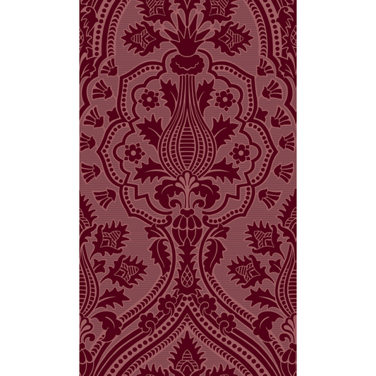 Cole & Son - Pugin Palace Flock - Claret - 116/9034.CS.0