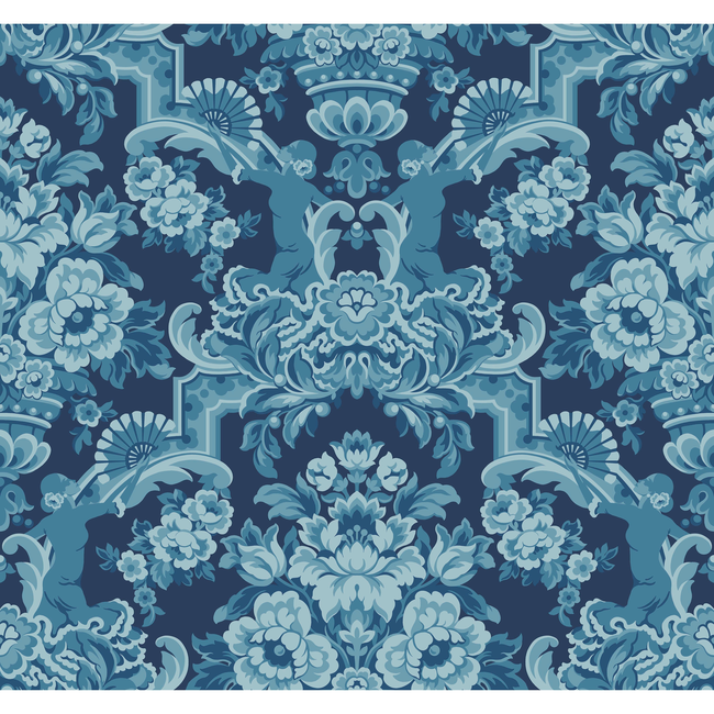 cole & son - lola - china blues on midnight - 117/13041.cs.0