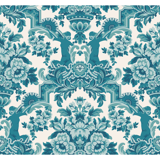 Cole & Son - Lola - Petrol Blues On White - 117/13042.CS.0