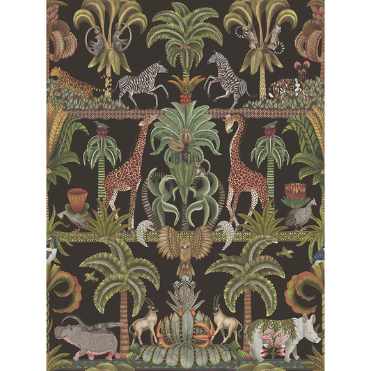 Cole & Son - Afrika Kingdom - Olvgrn&Spgrn/Bck - 119/5027.CS.0