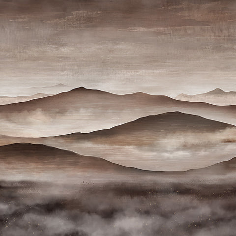 schumacher - twilight landscape mural - 3140