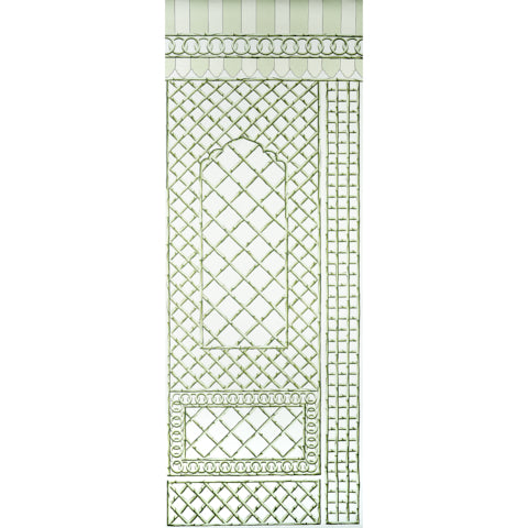 schumacher - bamboo trellis panel b - 5014400