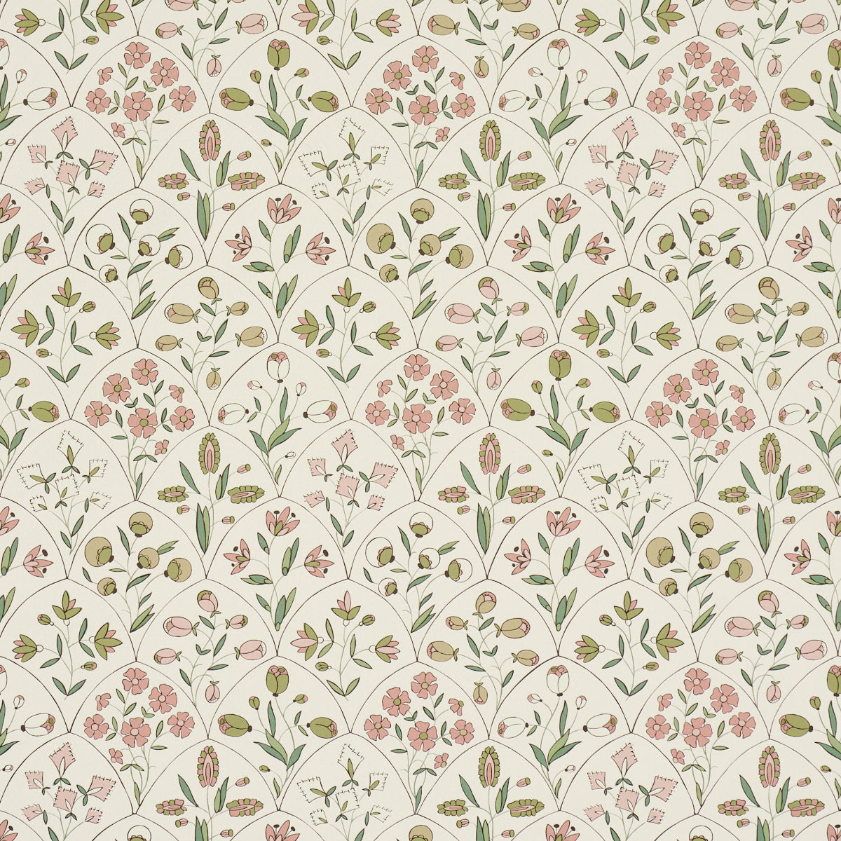 schumacher - frances scallop floral - 5015960