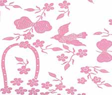 china seas - birds ii - 5050-05wp - pink