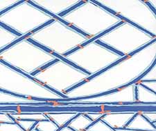 china seas - lyford trellis - 6020w-02 - new navy new blue terracotta