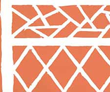 china seas - trellis background - 6025-05awp - orange