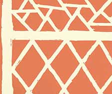 china seas - trellis background - 6025-05wp - orange