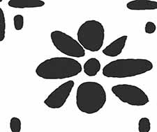 china seas - wildflowers ii - 6380-15wp - black