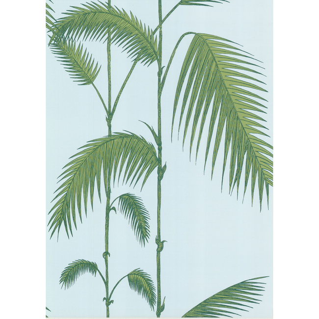 cole & son - palm leaves - pale bl - 66/2010.cs.0