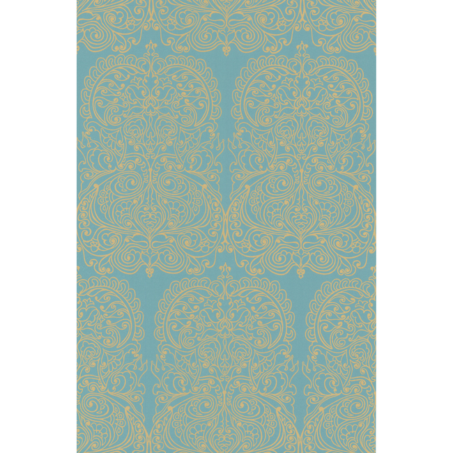 cole & son - alpana - gold/aqua - 69/2107.cs.0