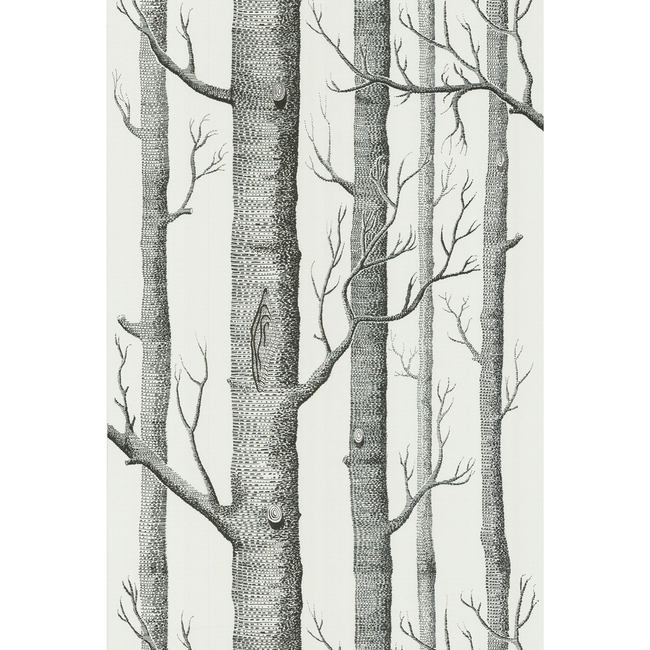 cole & son - woods - onyx/white - 69/12147.cs.0