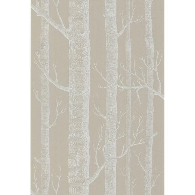 cole & son - woods - white/taupe - 69/12149.cs.0