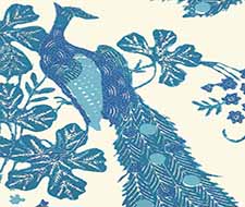 china seas - peacock batik - 8270wp-05owp - multi blues