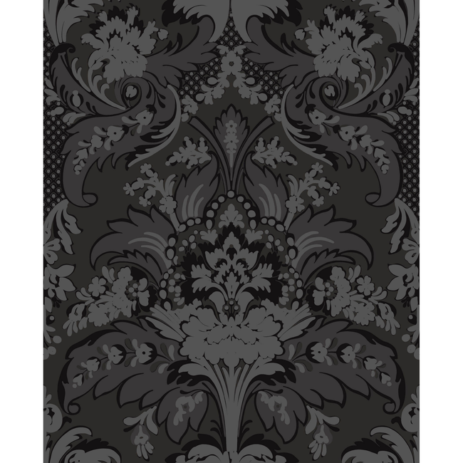 cole & son - aldwych - black and graphite - 94/5030.cs.0