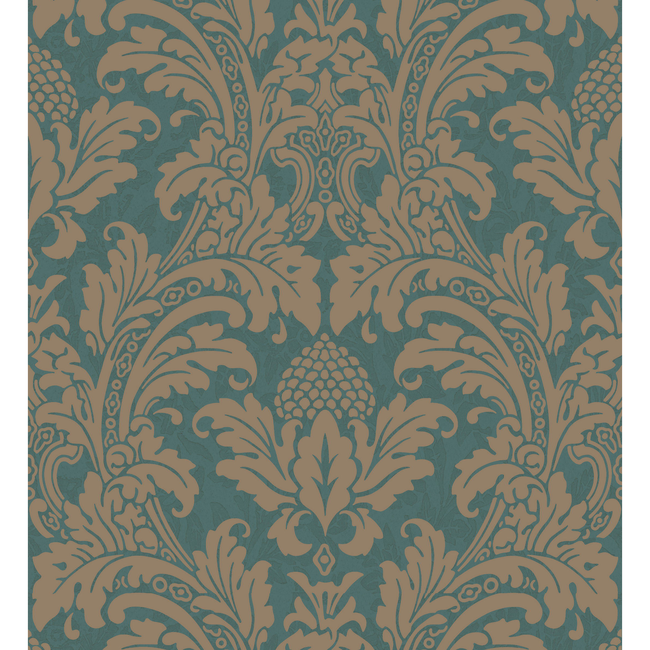 cole & son - blake - teal and silver - 94/6031.cs.0