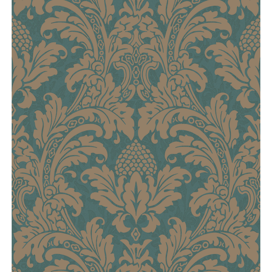 Cole & Son - Blake - Teal And Silver - 94/6031.CS.0