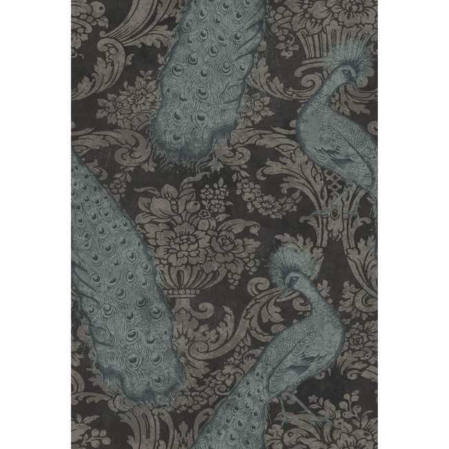 cole & son - byron - teal and graphite - 94/7041.cs.0