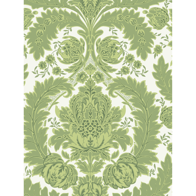 cole & son - coleridge - green and ivory - 94/9050.cs.0