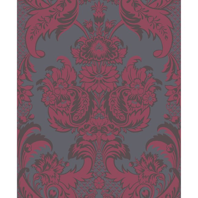 cole & son - wyndham - red and slate - 94/3018.cs.0