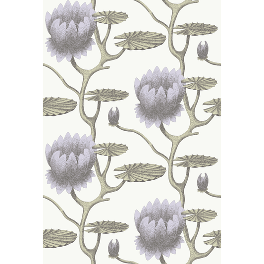 Cole & Son - Summer Lily - Lilac/Grn/Wt - 95/4023.CS.0