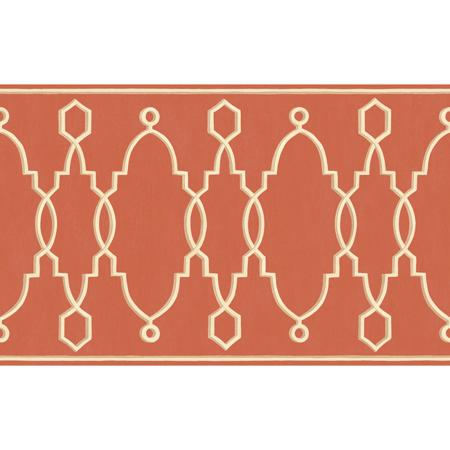 cole & son - parterre border - red - 99/3018.cs.0