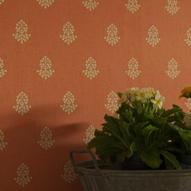 kravet couture - cow parsley - clementine - amw10076.12.0