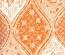 china seas - balinese batik - 6630-04wp - orange cream