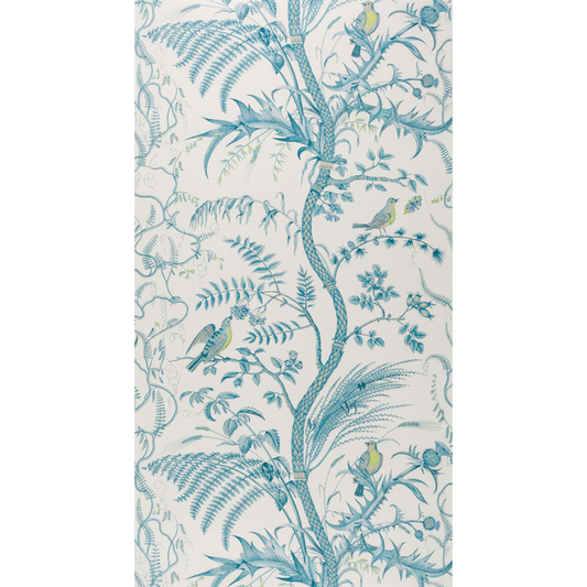 Brunschwig & Fils - Bird And Thistle - Aqua - BR-69518.513.0