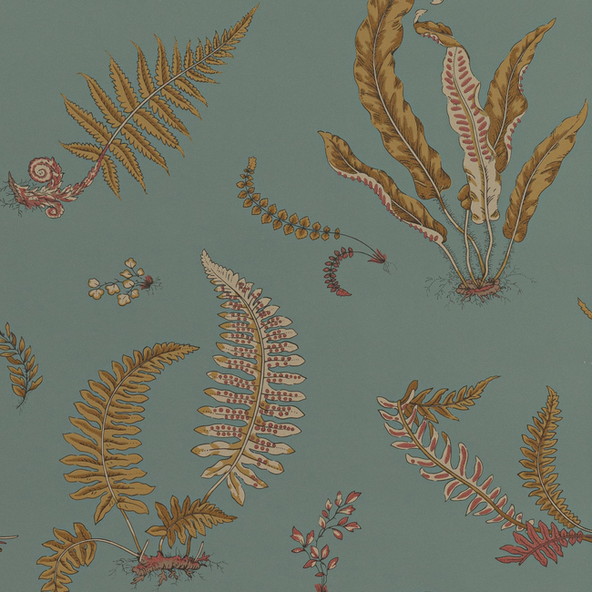 ferns - teal - g p & j baker - bw45044.12.0