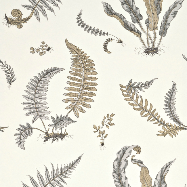 ferns - dove grey/silver - g p & j baker - bw45044.4.0