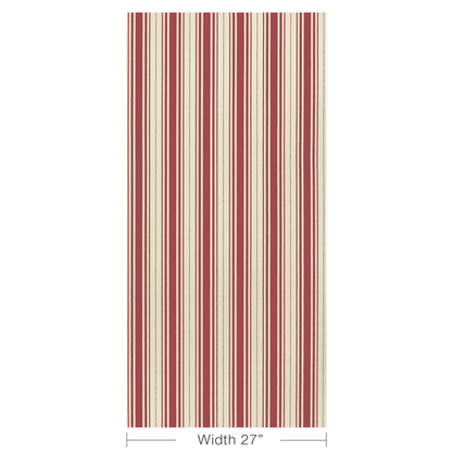 Baldwin Stripe Wp - Poppy