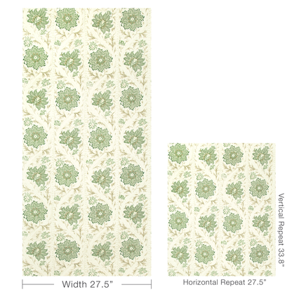 Calico Vine Wp - Greenery