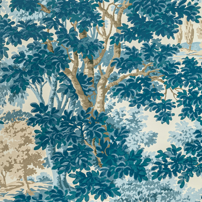 woodland paper - blue