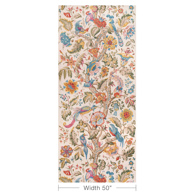 lee jofa - tree of life wallpaper - denim/berry - p2023114.519.0