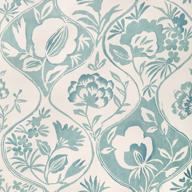 calathea paper - aqua