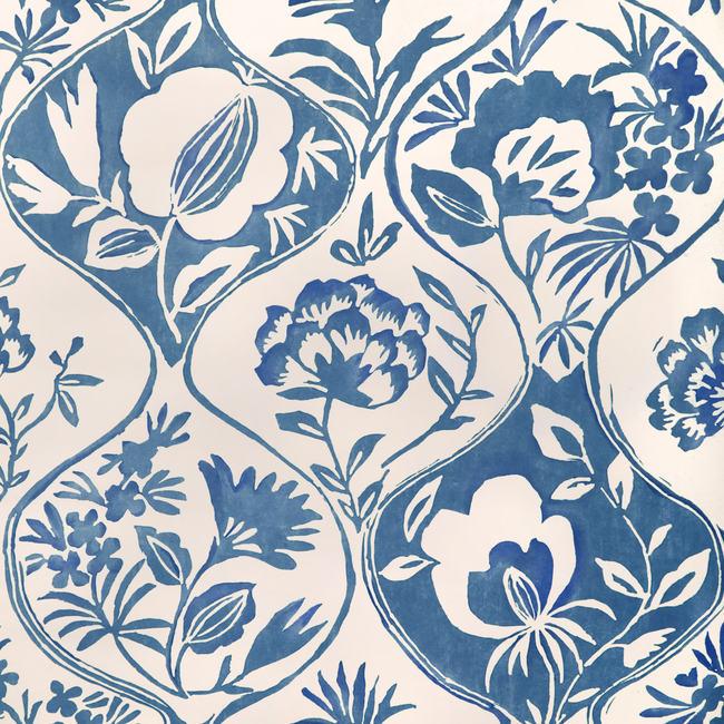 calathea paper - blue